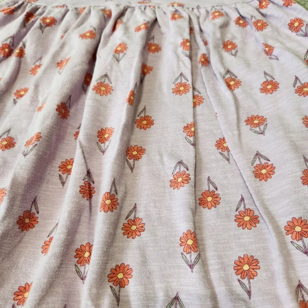 TUCKER + TATE girl's Amelia floral short sleeve dress Purple Lupine size 5